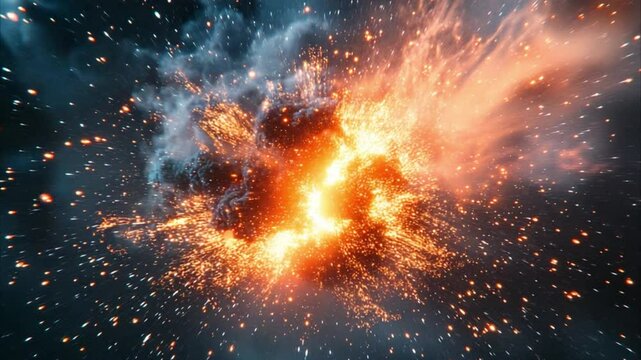 Implode Particle Effects 4K Videos