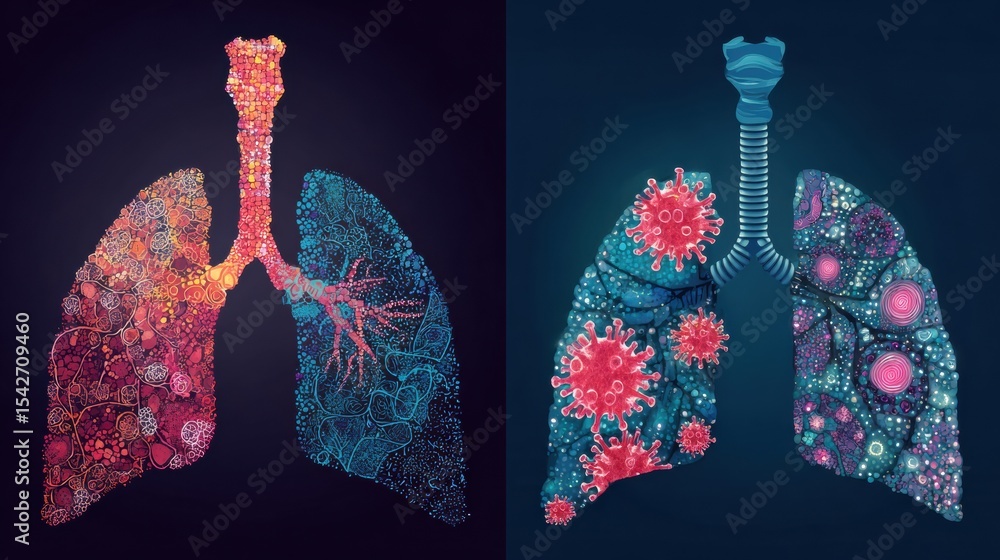Poster Understanding the Differences Between Lung Infection and Lung Cancer for Better Health Awareness and Decision-Making