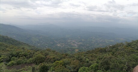 Fototapeta premium view of the mountains
