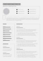 Professional CV Template – Job Application Layout for Corporate Roles