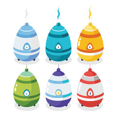 humidifier set isolated on white background