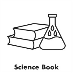 Science Book Outline Icon