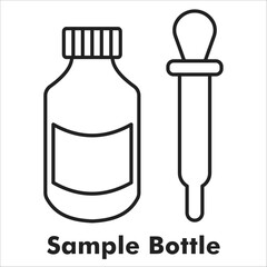 Sample Bottle Outline Icon