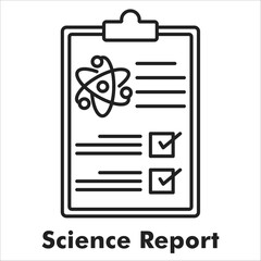 Science Report Outline Icon