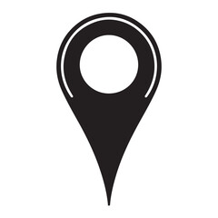 Location pin vector illustration for maps and direction symbol