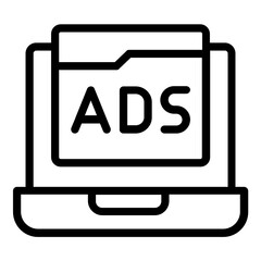 advertisement icon line