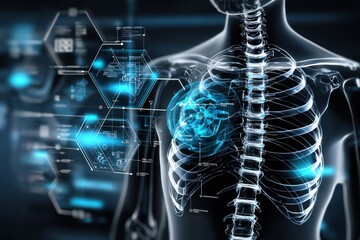 3D medical illustration of human anatomy