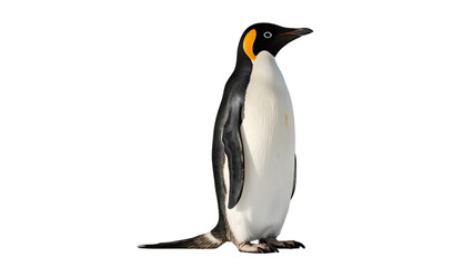 Obraz premium Emperor Penguin Isolated on White Background PNG