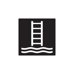 Untitled-3embarkation ladder icon symbol sign vector