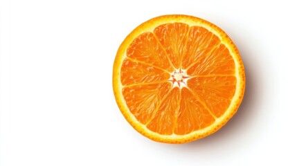 Citrus fruit slice close up