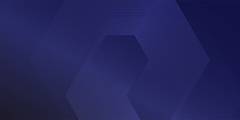 Design gradient lines hexagon pattern. Futuristic technology vector