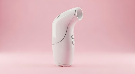 White Object on Pink Background