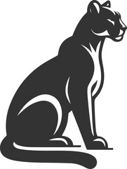 Black cougar vector © MostAklima