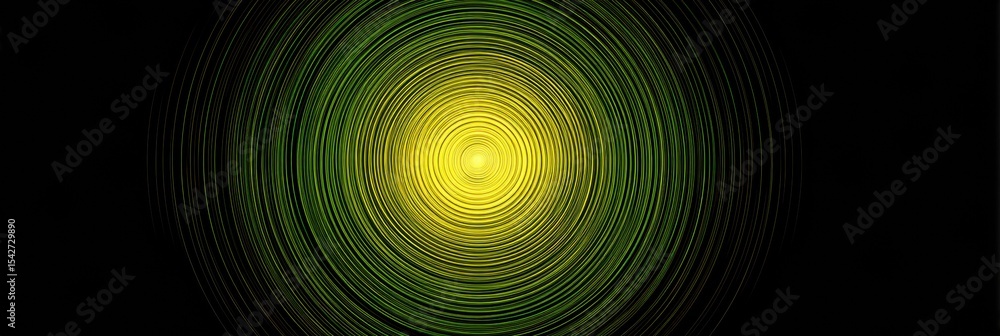 Aufkleber Joyful Energy Burst in Gradient Circles Suggesting Vibrant Motion and Dynamic Movement in a Captivating Display of Color