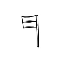 Doodle sketch of flag