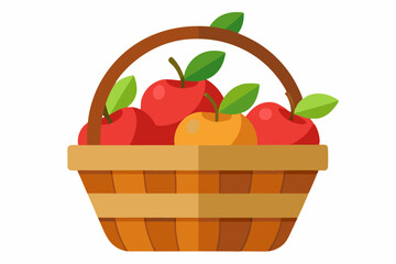Basket full off apples 