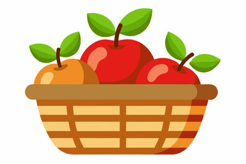 Basket full off apples 