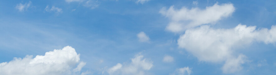 beautiful blue sky with clouds background