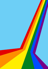 Color Spectrum Abstract A vibrant, abstract depiction of a rainbow arc against a clear sky, celebrating color, optimism, and the beauty of nature.