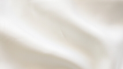 Abstract white fabric soft wave smooth texture surface background