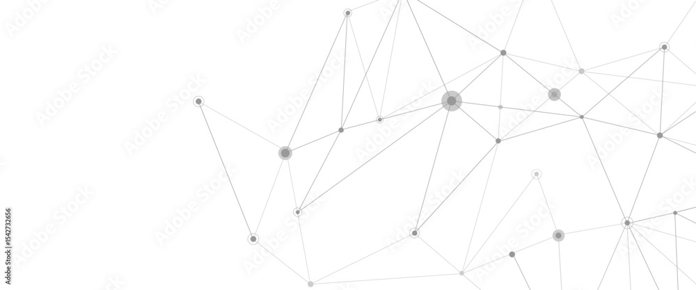 Poster vector abstract science research global connectivity and dots and circles structure