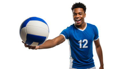 Volleyball Player Ready to Serve