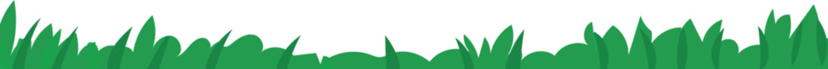 Wild Edge with Spiky Grass vector grass and ground border for nature, garden and landscape design