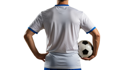 Soccer Player with Ball: Ready for the Game!