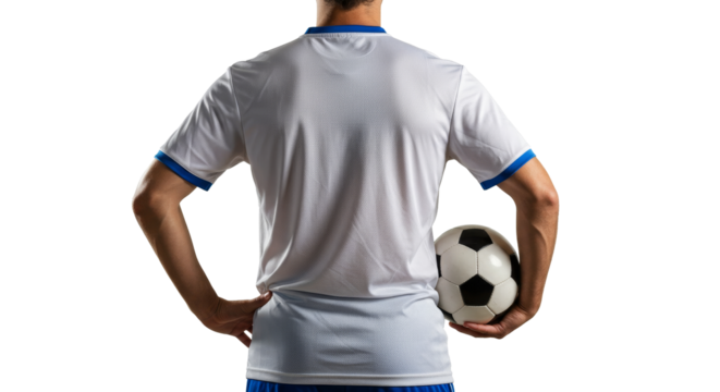 Soccer Player with Ball: Ready for the Game!