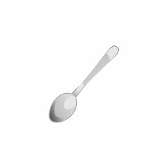 spoon on white background