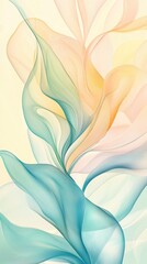 Soft Pastel Gradient Wallpaper: Minimalist Curves for Mobile Personalization