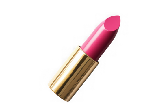 High resolution pink lipstick makeup beauty cosmetic glamour fashion isolated on transparent background png for designers and creators isolated on transparent background