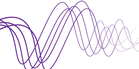 Abstract squiggly line thin shape illustration