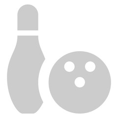 Bowling Sport Icon Shadow