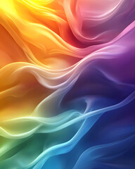 Fototapeta premium Vibrant Rainbow Gradient Abstract Fluid Wave Background