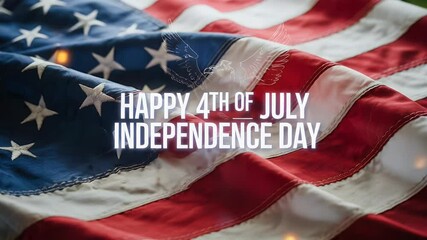 American flag close up 4th of july independence day - Powered by Adobe