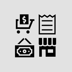 Minimal E-Commerce Icons – Outline Vector Set