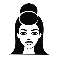 silhouette of a woman in a hat