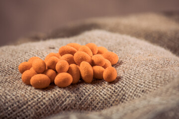 Golden Crunchy Chickpea Snacks Coated with Cheese Powder - Chickpeas Coated with Cheese Sauce – Healthy Crunchy Treat