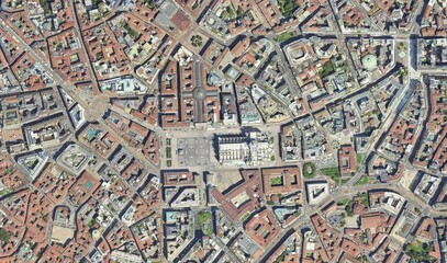 Milan, Italy: High-Resolution Aerial View of the Urban Landscape
