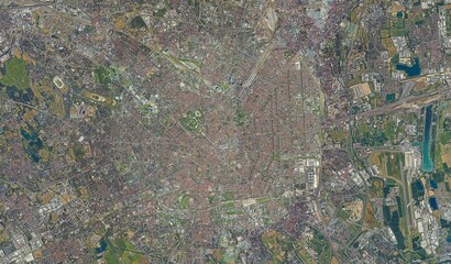 Milan, Italy: High-Resolution Aerial View of the Urban Landscape