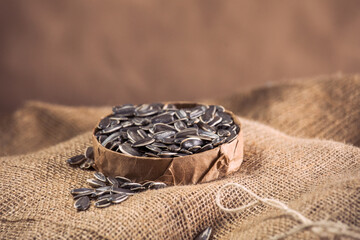  Healthy Snack – Grey Sunflower Seeds Isolated - Grey Shell Sunflower Seeds for Snack or Planting