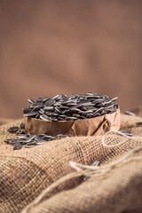  Healthy Snack – Grey Sunflower Seeds Isolated - Grey Shell Sunflower Seeds for Snack or Planting