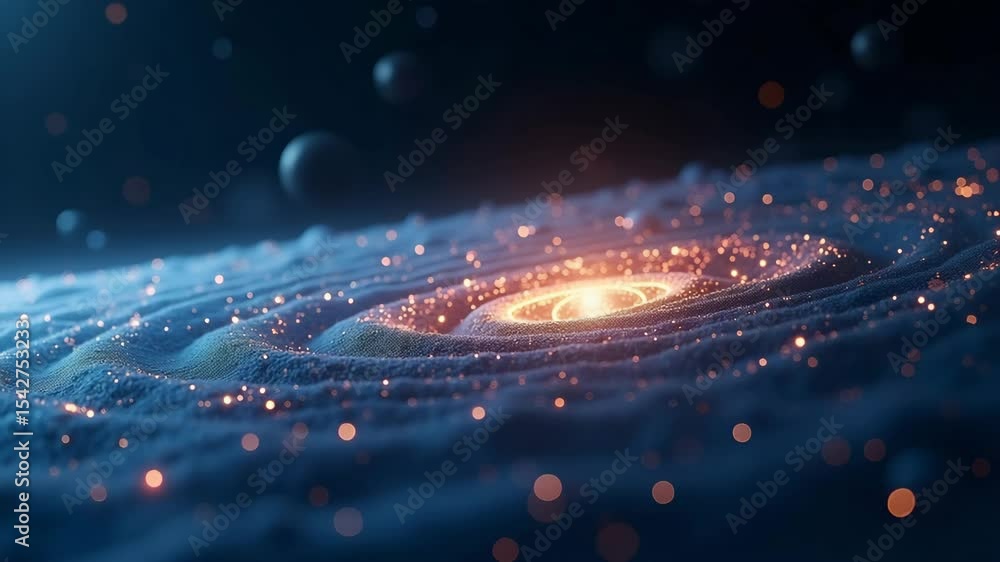 Poster groundbreaking gravitational wave detection: advanced interferometry & precision sensors capturing s