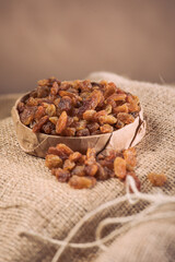 Raisins on White Background – Isolated Dried Fruit