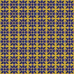 Geometric eastern arabic islamic seamless pattern, blue colorful color, repeat pattern for texture, wallpaper, background, textile