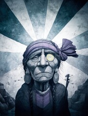Portrait of a pensive elder