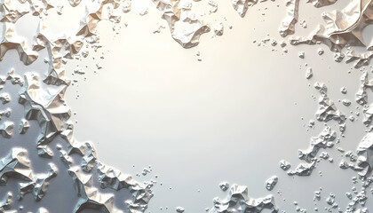 Obraz premium Abstract Metallic Textured Surface with Irregular Shapes and Subtle Lighting