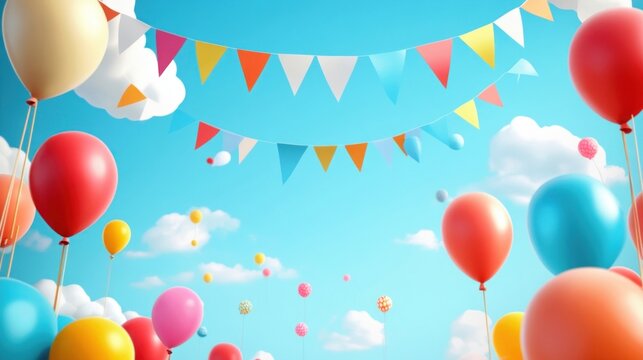 Holiday background template for Youth Day on 12 August