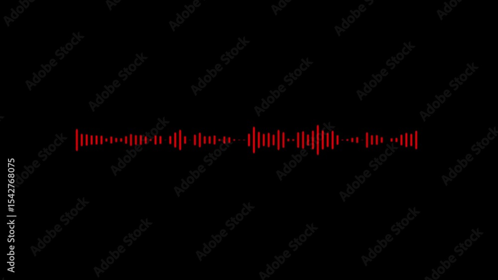 Poster digital audio spectrum sound equalizer effect animation.